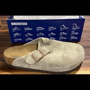 Birkenstock taupe clogs size 38 New